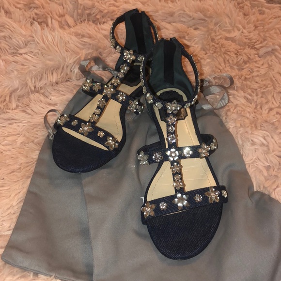 Christian Dior Garland Denim Sandal - Picture 3 of 7
